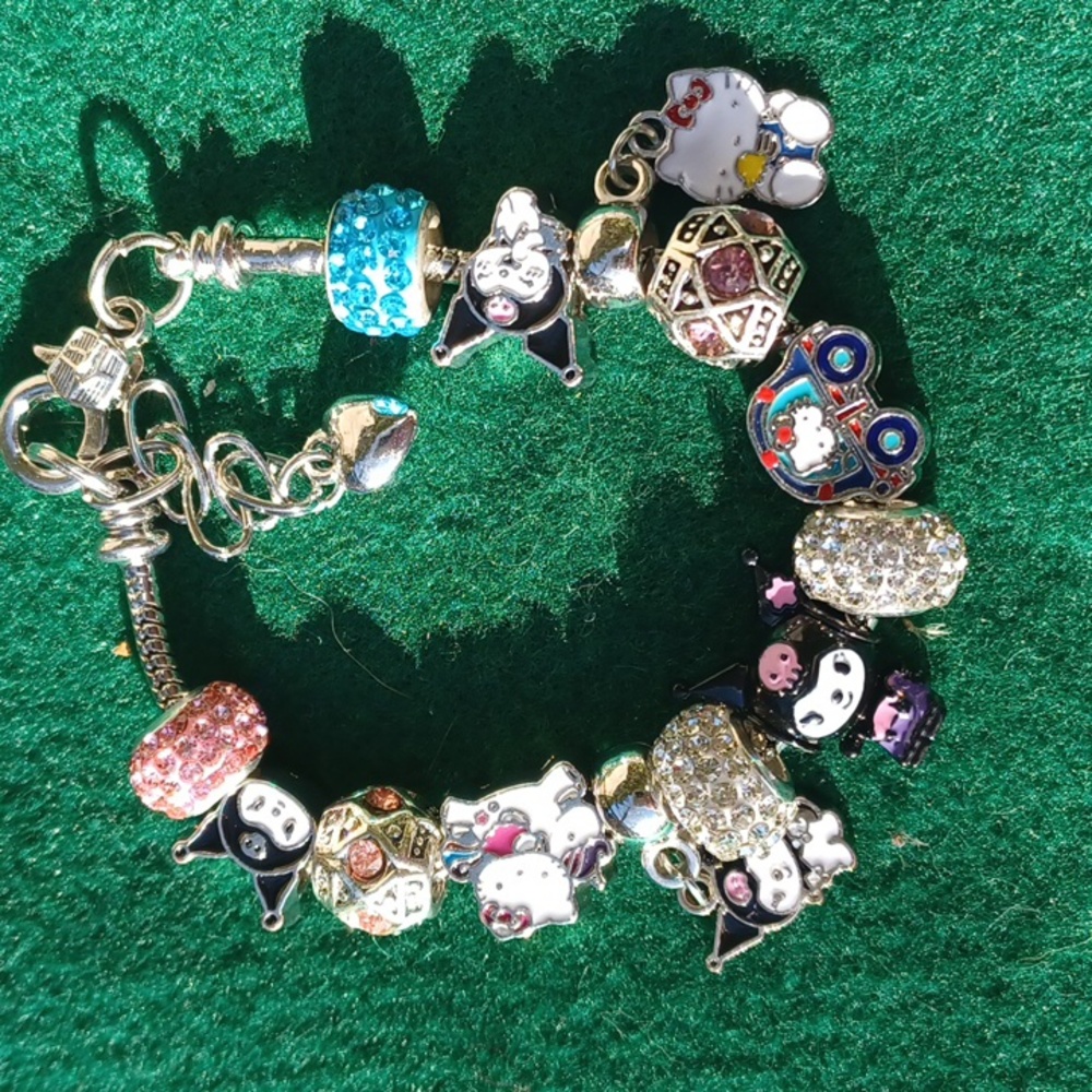 NEW Kuromi and Hello Kitty bracelet